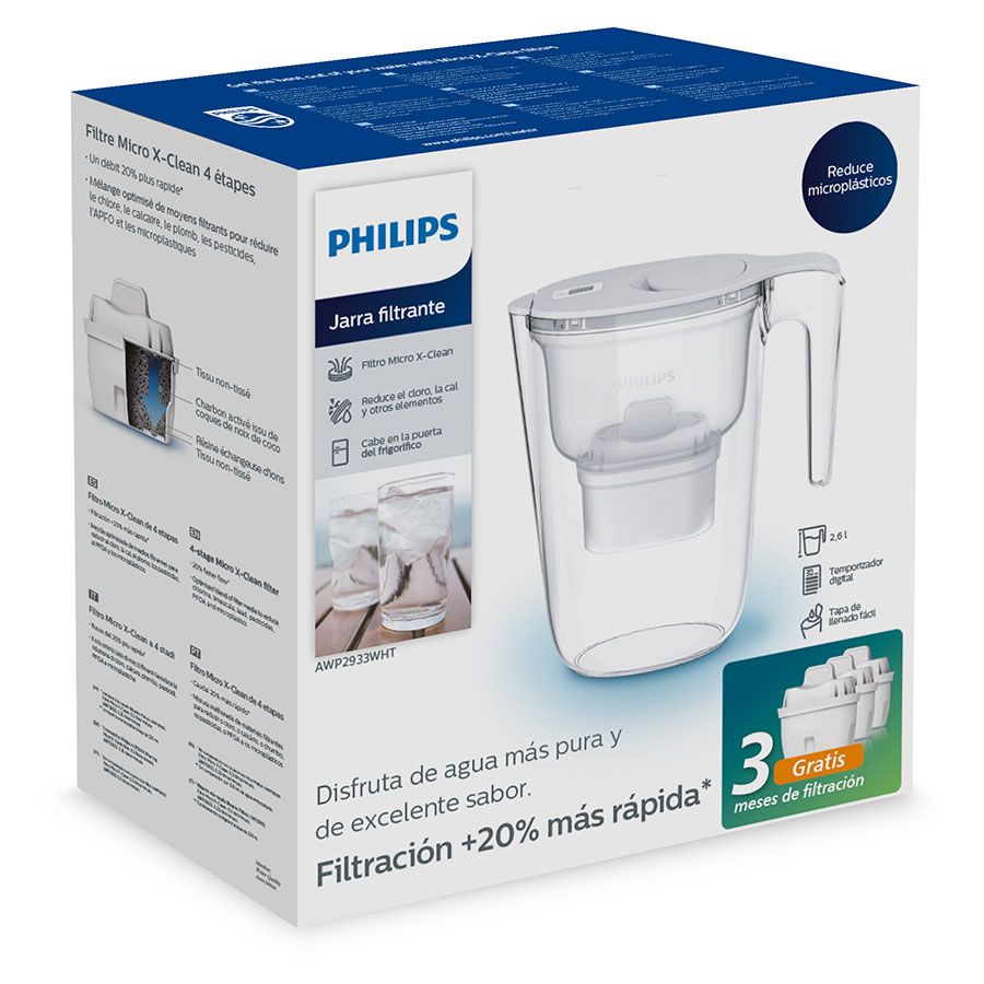 Jarra Purificadora Philips Awp2933wht3 Blanca 2