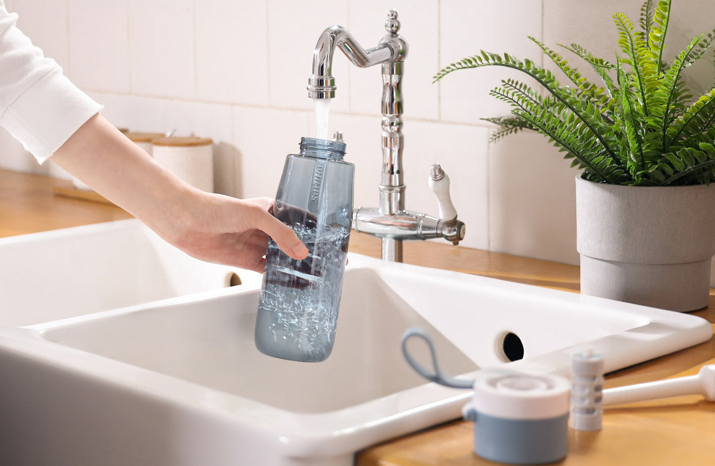 Botella Para Filtrar Philips AWP2731BLO Caramañola 660ml