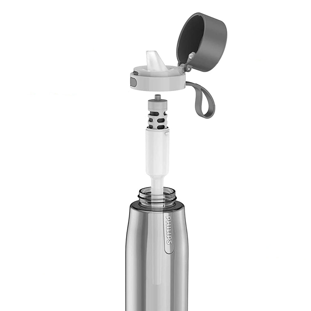 Botella Para Filtrar Agua Philips AWP2731GRR Caramañola 660ML