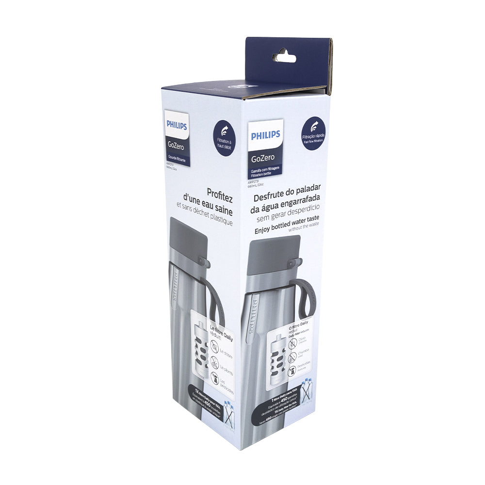 Botella Para Filtrar Agua Philips AWP2731GRR Caramañola 660ML