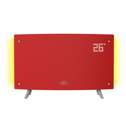 Calefactor Vitroconvector Peabody 2000w Curvo Digital Led